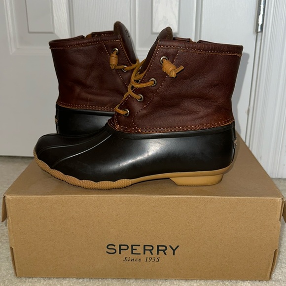 Sperry Saltwater Duck Boot Tan Size 8 - Picture 5 of 7